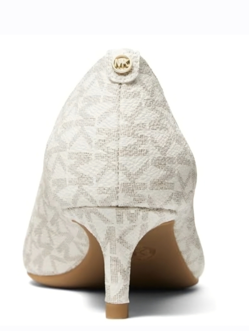 Michael Kors Alina Flex Kitten Heel Pump in Vanilla/Light Beige 9.5 - Picture 3 of 5